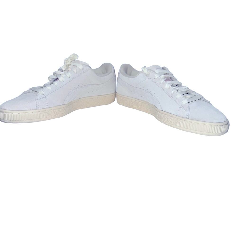 PUMA Suede Hyper Embroidered Women’s sneaker, size 8, color whisper white/orchid - Picture 7 of 11